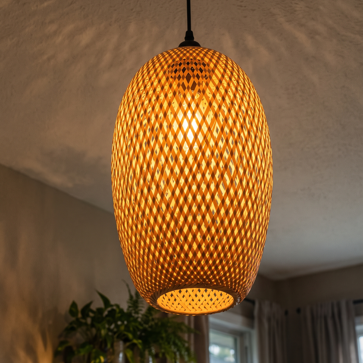 Watermelon Lamp with Holder Structure
