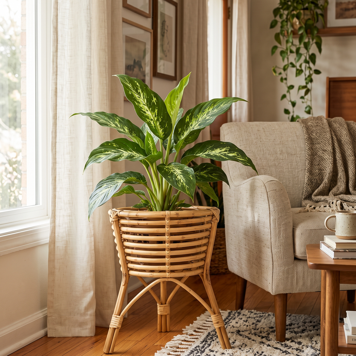 Rattan Planter
